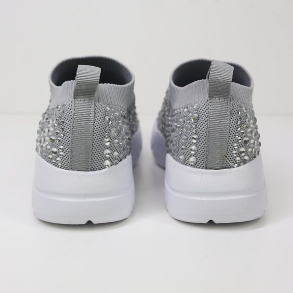 NWT Lauren Lorraine Carry Crystal Embellished Slip-On Sneaker Platform 5.5 - Picture 7 of 8